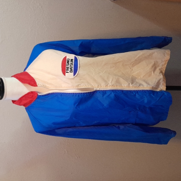 Vintage Fresno Datsun Windbreaker Jacket Size M 😇25 - Picture 1 of 7